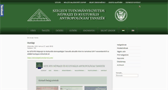 Desktop Screenshot of etnologiaszeged.hu